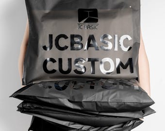 Custom Printing Frosted Matte Black Clothing Zipper Bags Plastic