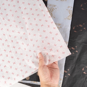 Custom Logo Wrapping Tissue Paper, Gift Wrapping Paper, Cute Craft Tissue Paper, Tissue Paper Packaging, Small Business Packaging