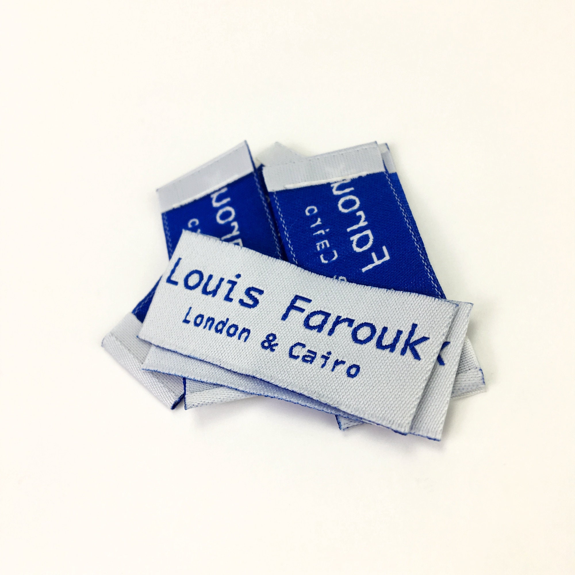 300PCS Woven Labels Custom Straight Cut Woven Tags Woven Etsy