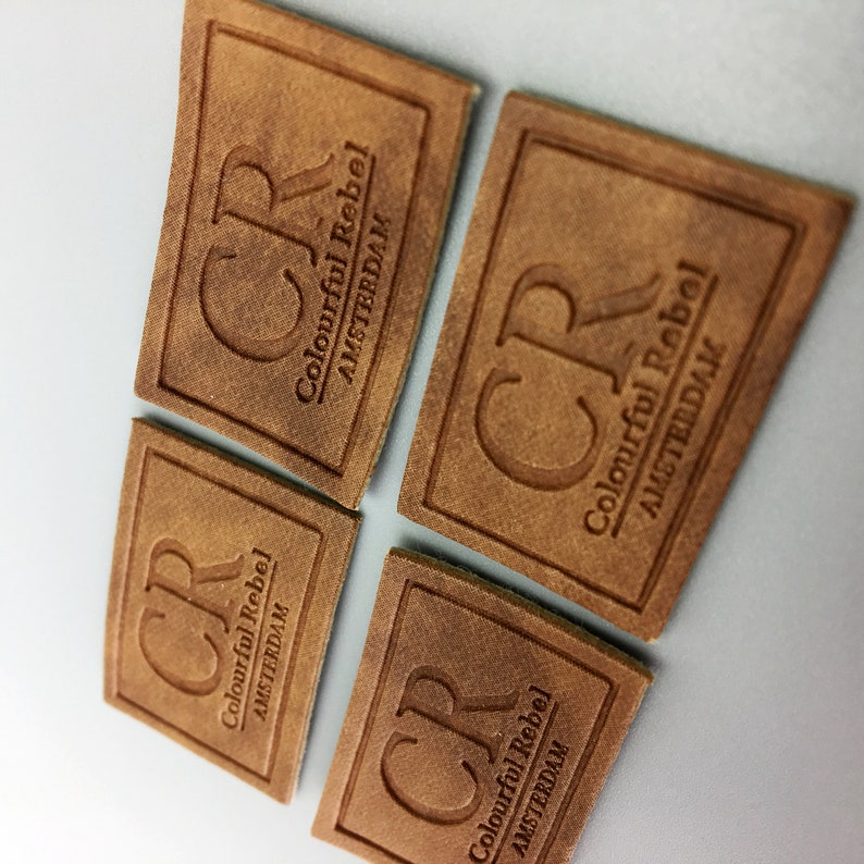 100 pu leather patch custom leather patch leather label for Etsy