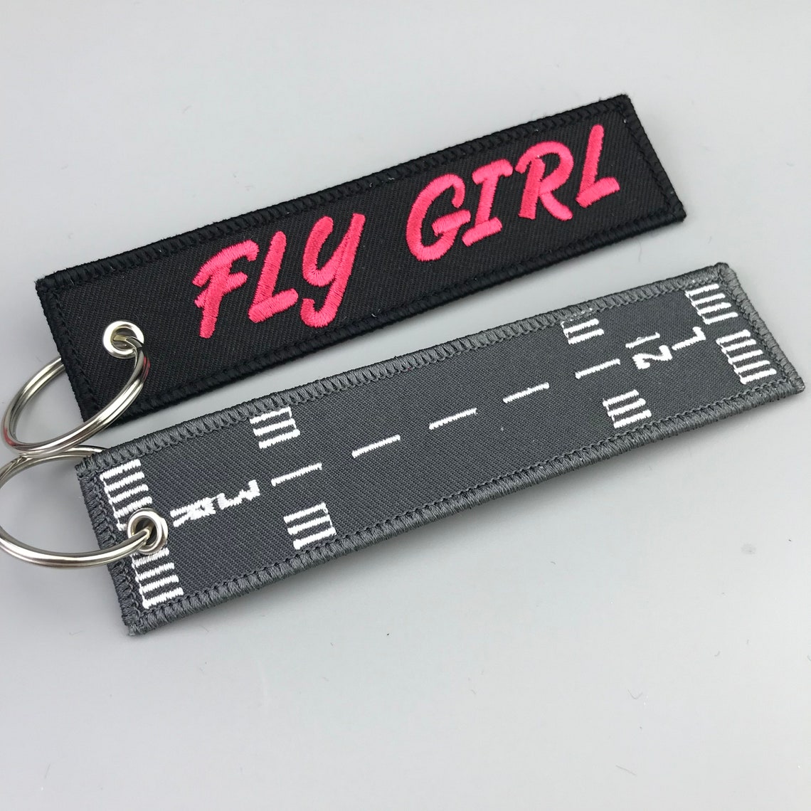 50 Embroidery Flight Tag Flight Tagflight Keychain Custom Etsy