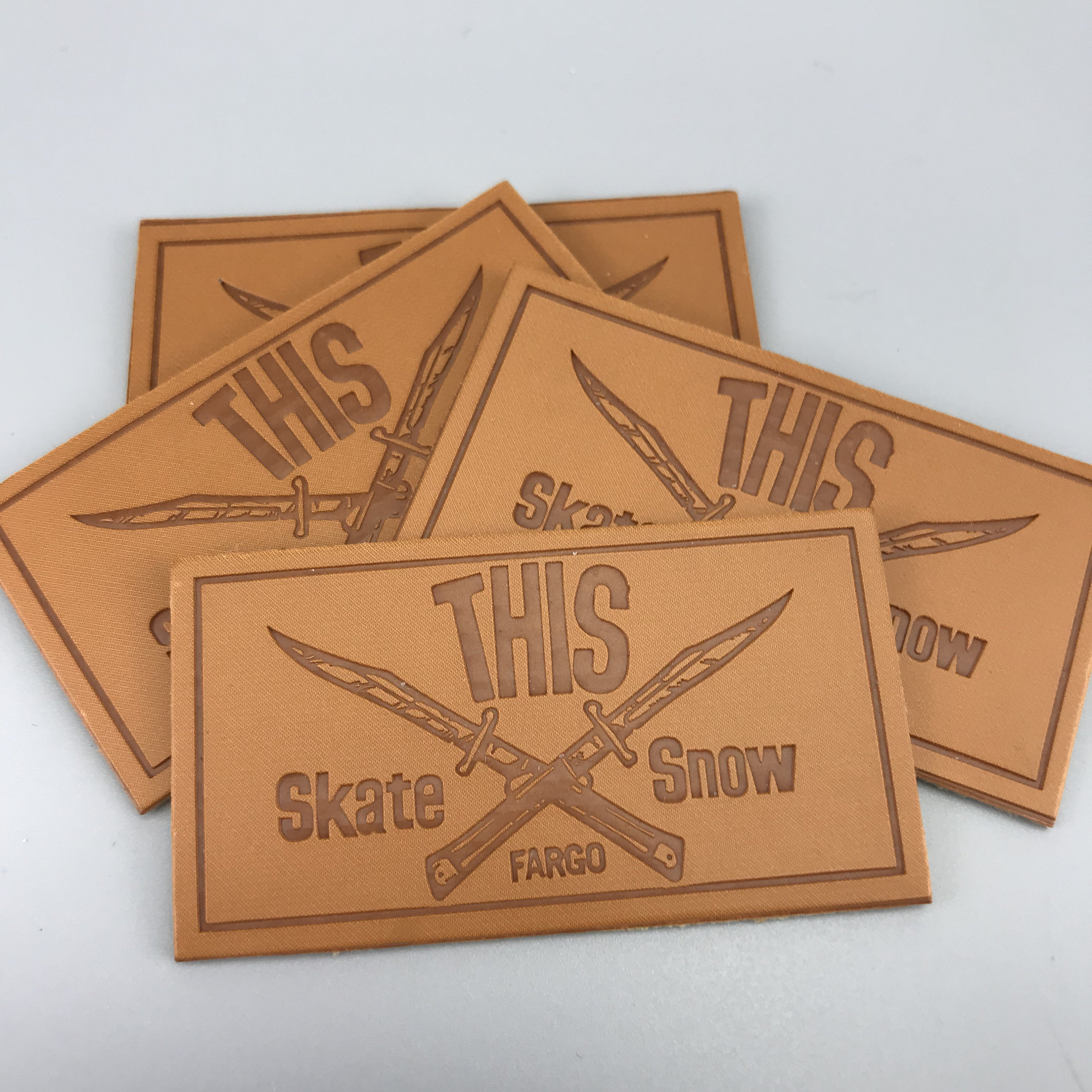 100 Fake Leather Patch Personalized Leather Labels Custom Etsy