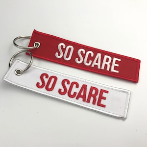 Custom Embroidered Keychain Flight Key Tag, Embroidered Keyring Name Keychain, Embroidery Keychain