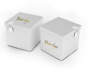 500pcs custom paper box, Creative kraft paper box, gift paper box, logo print box, cardboard box
