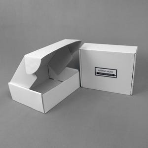 Caja de papel personalizada, caja de embalaje para joyas, jabón, velas y cosméticos, caja de papel kraft, caja de embalaje para regalos, caja postal para paquetes pequeños, caja de envío