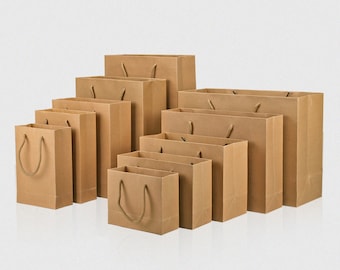 Custom Paper Bag With Logo, Boutique Bag, Merchandise Bag For Shopping, Clothing Paper Bags With Handle, Personalized Store Logo Bags