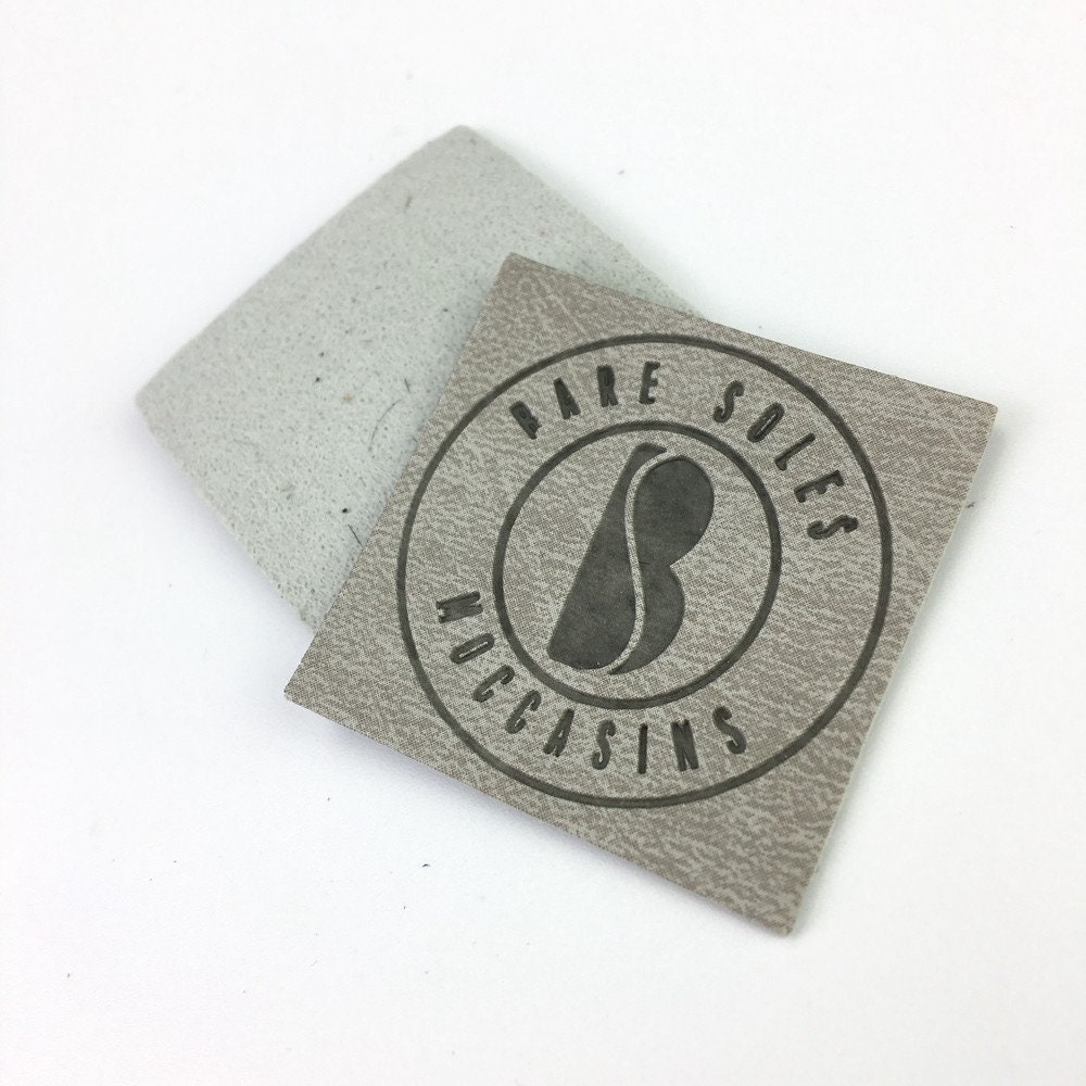 Custom Leather Patches, Heat Transfer Iron on Genuine Leather