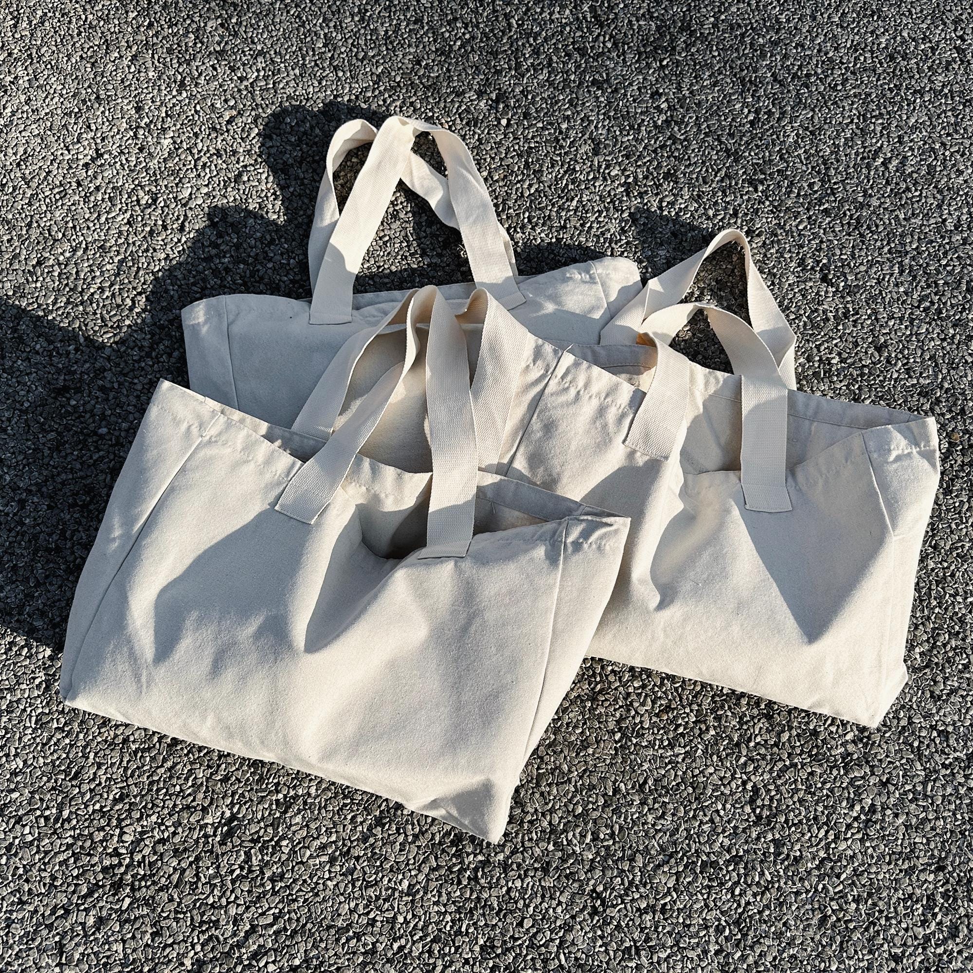 Bulk Custom Tote Bags With Your Logo – Reusable Cotton Canvas ...