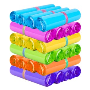 Bolsas de correo de polietileno de color personalizado (50-500 unidades), bolsa de envío personalizada con logotipo de un solo color, bolsa de correo personalizada para envío postal.