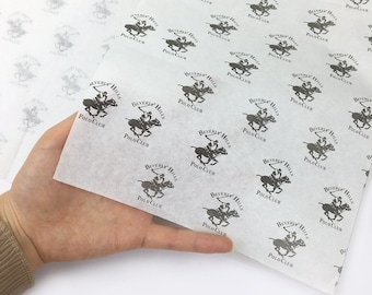 Inpakpapier, inpakpapier met aangepast logo, bedrukt vloeipapier