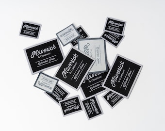 Personalized Name Clothing Woven Labels, Cotton Clothing Labels, Sew In Fabric Labels, Iron On Label, Custom Fabric Label Tag