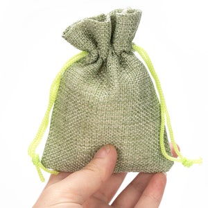 100 peças saco de cordão de juta, saco de pacote de jóias personalizado, saco de presente de favor, bolsa de cordão, saco de pó reciclado, sacos de serapilheira para lembrancinhas de casamento