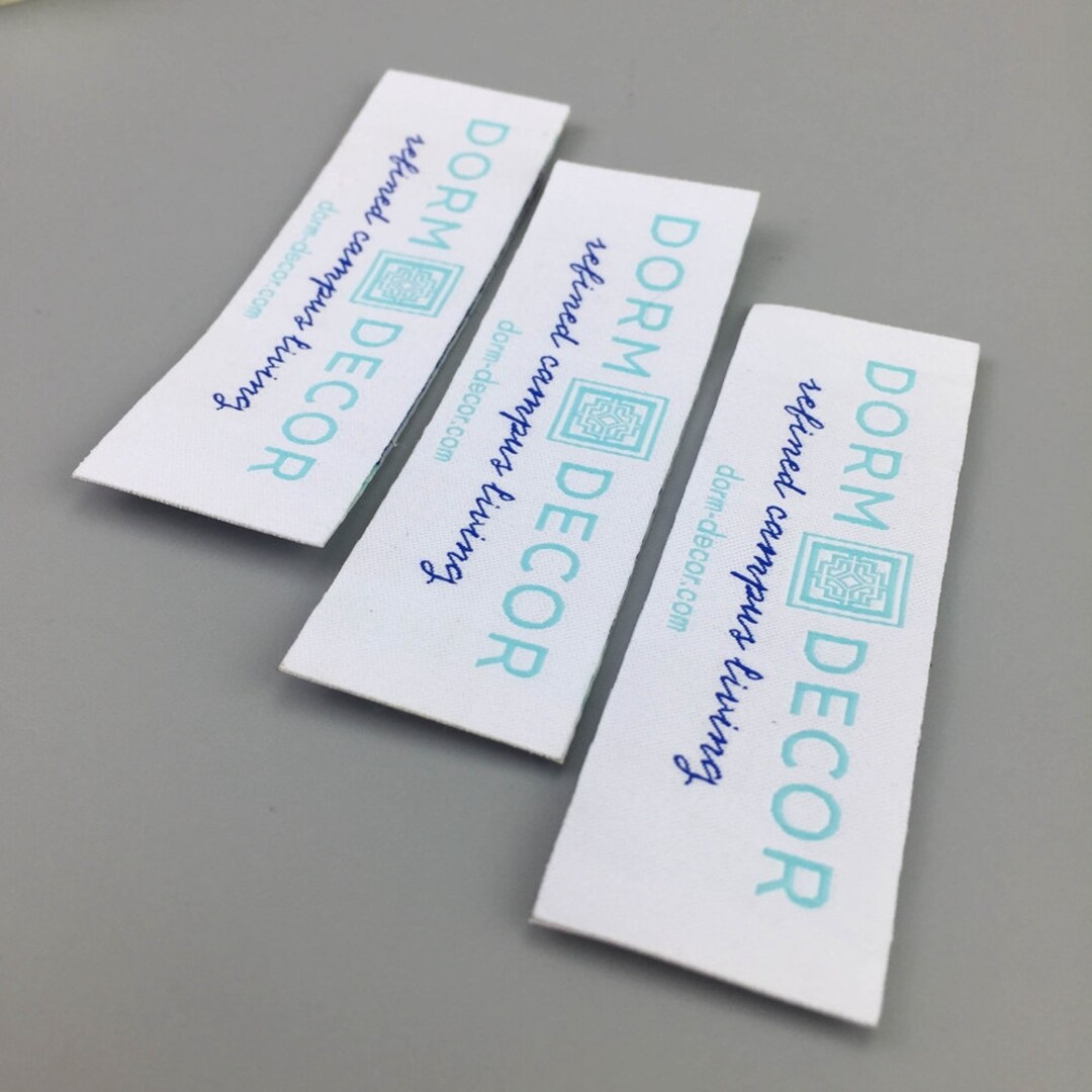 1000custom Fabric Tags and Labels Satin Ribbon Label Custom Clothing