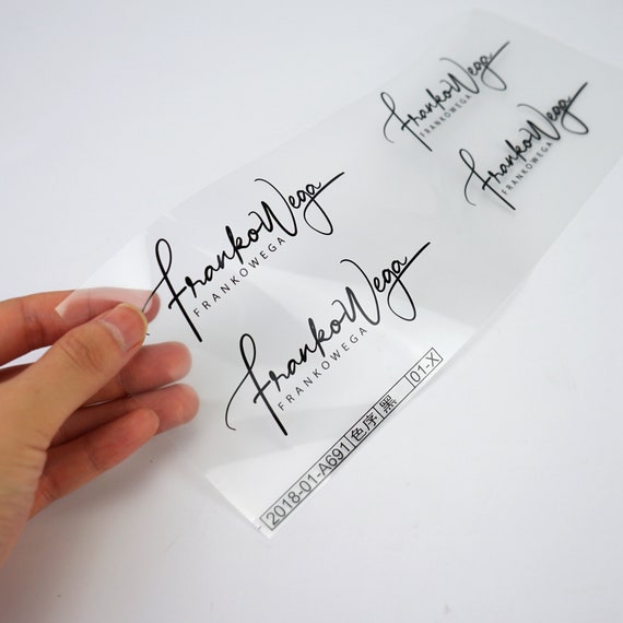 250pcs Heat Transfer, Iron On Vinyl, Tagless Heat Transfer Labels, Heat Applied Transfers, Custom Plastisol Heat Transfer Labels