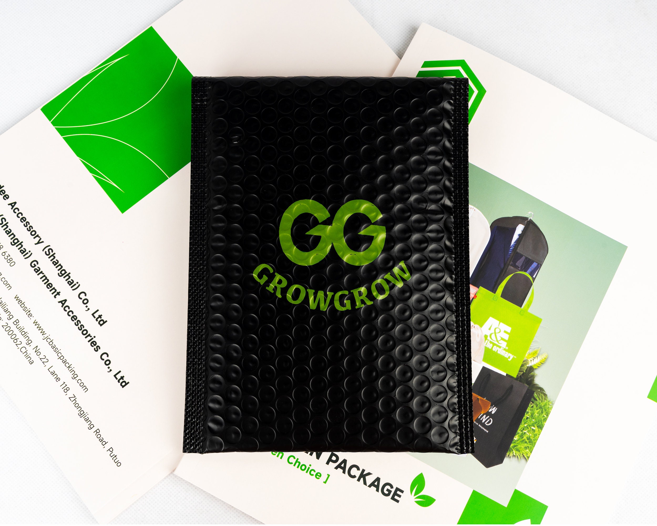 Kundenspezifische Blasen-Werbung, metallische Blasen-Werbung mit gedrucktem Logo, selbstklebende Poly-Werbung, Versandumschläge, Kleidungsverpackung