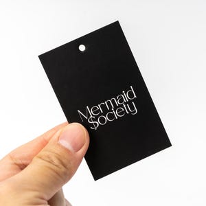 Benutzerdefinierte Hang-Tags, Benutzerdefinierte kleines Hang-Tag, Taschen-Hang-Tag-Design, rechteckige Hang-Tags, Produkt-Hang-Tags, Kleidungs-Tags, Mode-Marken-Tag