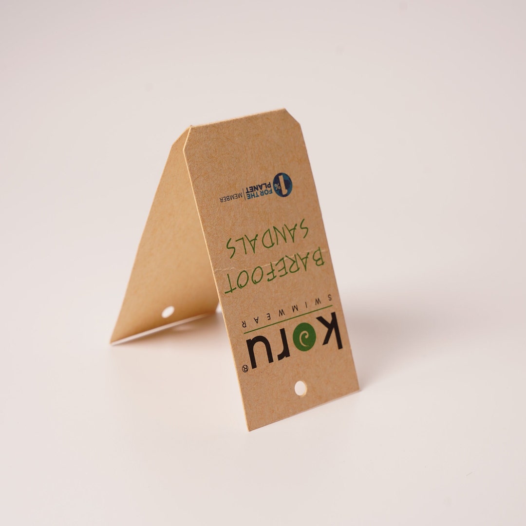 200 Custom Kraft Paper Hang Tags, Sweater Hang Tags, Custom Brand Hang