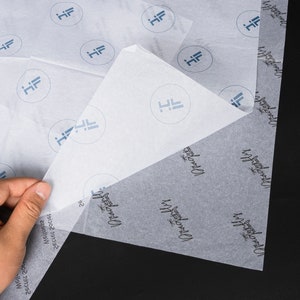 500PCS Custom Tissue Paper, logo wrapping, Custom Printed Tissue Paper, Custom Logo Tissue Paper, Personalized Tissue Paper for Gifts