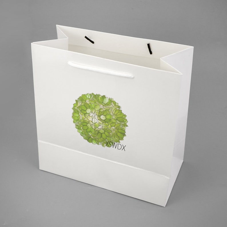 100pcs Custom paper bags Wedding gift bags white Shopping Etsy