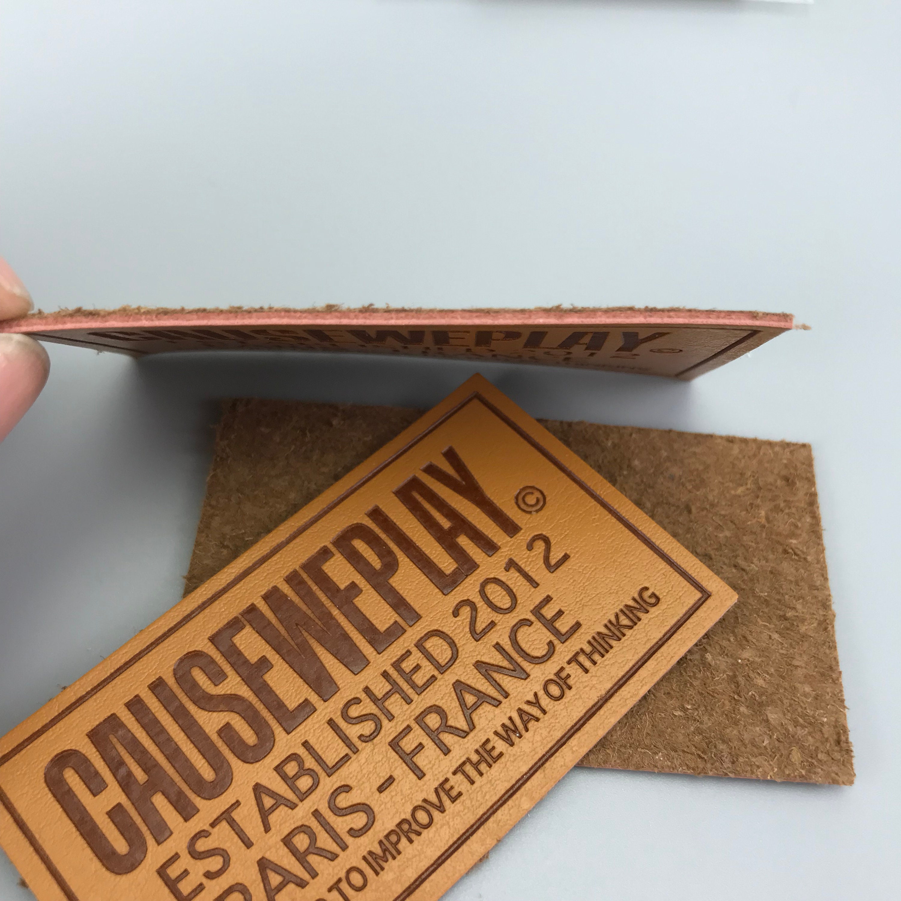High Quality Custom Logo Tag Self Adhesive Leather Repair Label
