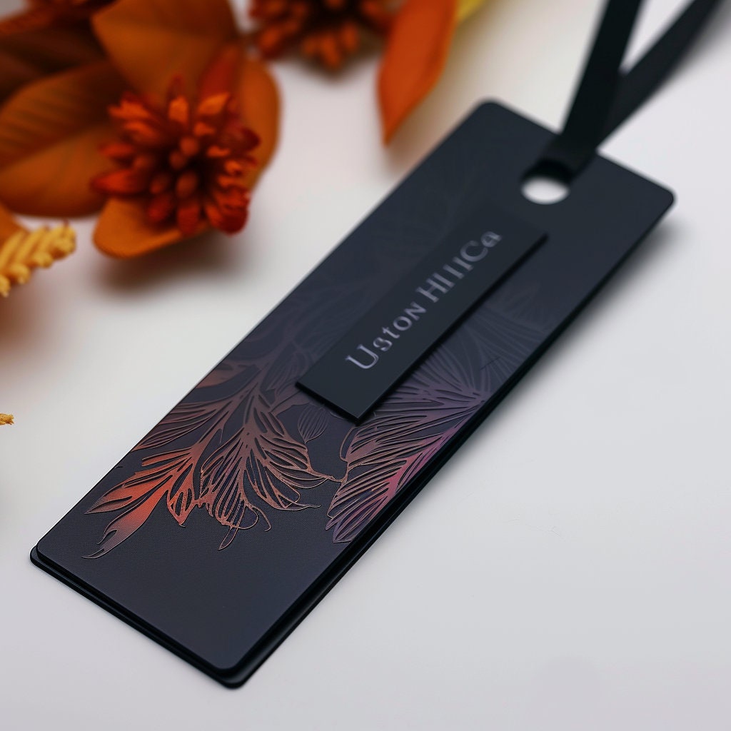 String Hand Tags Custom Hang Tags With Ribbon String, Clothing Swing Tag, Black Paper ...