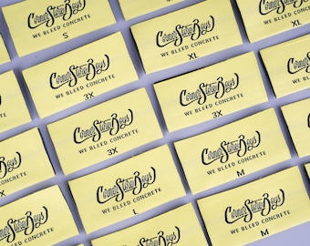 200 PCS Personalized Clothing Name Labels Custom Szie Woven Label, Custom Sewing Clothing Labels, Clothing Labels, Custom Fabric Label