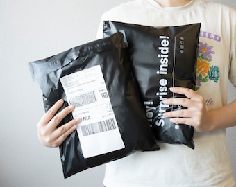 50-1000 10x14 Black Poly Mailers Self Seal Adhesive Plastic Flat Envelope Water Resistant Shipping Tear Proof High Quality Mailer Bag