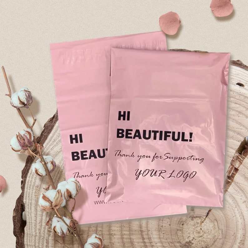 300 Pale Pink Poly Mailers Self Sealing Envelopes Shipping Etsy