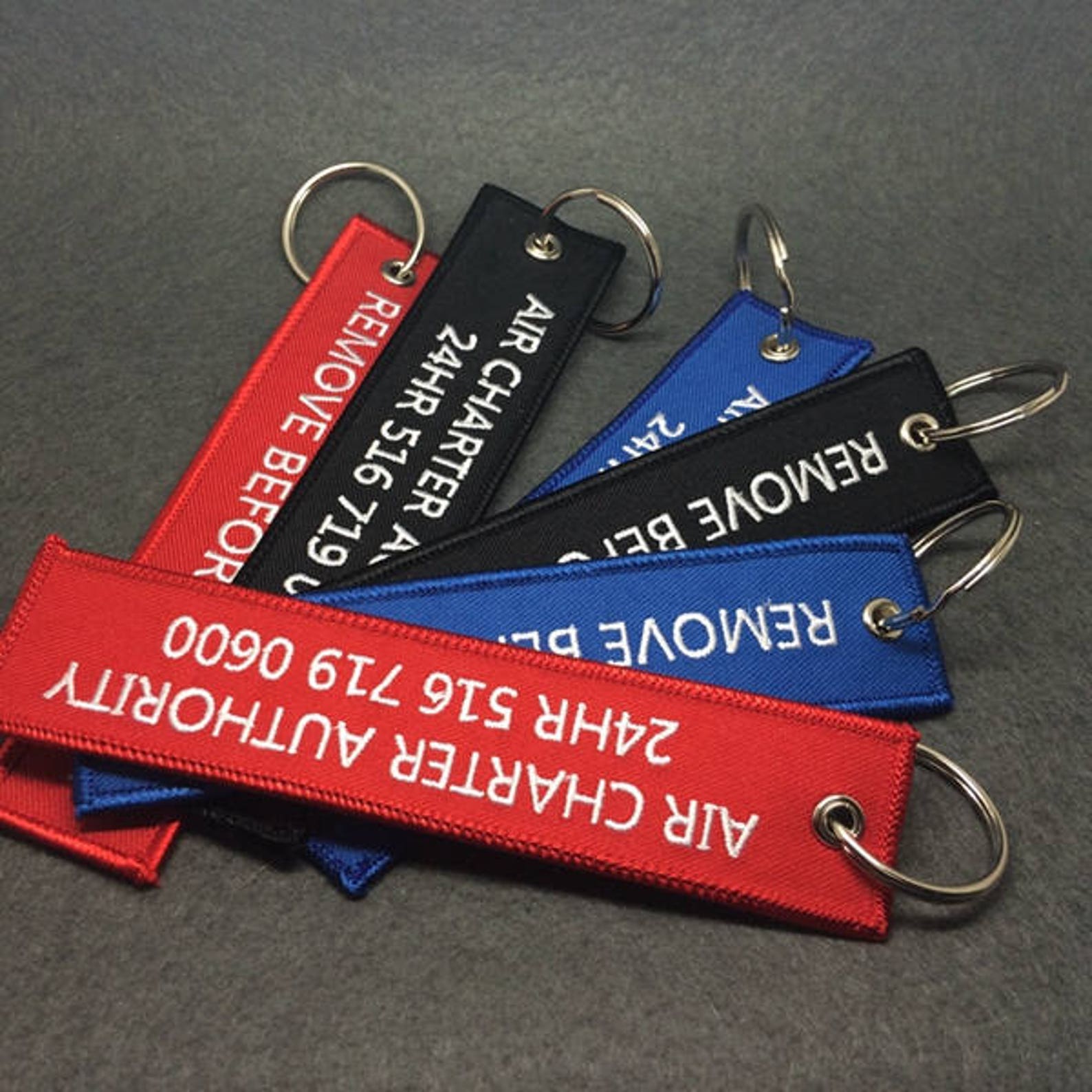 50 Embroidery Flight Tag Flight Tagflight Keychain Custom Etsy