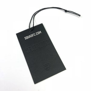 Custom Logo Embossed Hang Tags, Black Price Tag, Printed With Your Details, Boutique Hang Tag, Diy Hang Tag Label, Jewelry Tags Custom