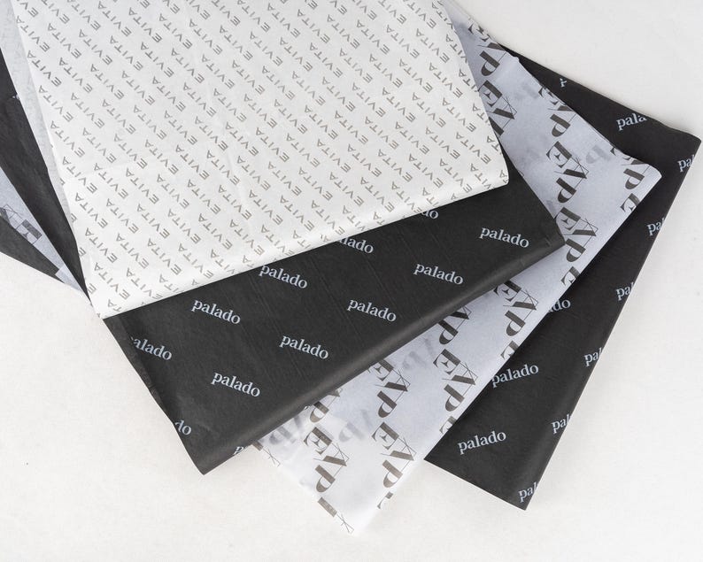 100 Custom Wrapping Tissue Paper, Custom Printed Wrapping Paper, Custom ...