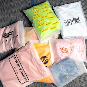 50-1000 st. Anpassad dragkedja-väska, Anpassad jeansväska Anpassad frostad väska Zip Seal-väska Plastdragkedja-väska