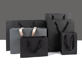 Custom Personalized Paper Shopping Bags-High-Quality Boutique Merchandise Bag with Logo,Perfect for Shop Retail Packaging-Customer Gift Bags