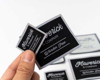 Custom woven labels, hd quality, custom label, t-shirt, jacket, hat, pant, clothes, clothing label, Sewing Label, Clothing Label, name label