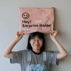 Bolsas de envío personalizadas con logotipo, sobres de polietileno rosa, bolsas de embalaje personalizadas, bolsas de correo personalizadas, bolsas de polietileno ecológicas