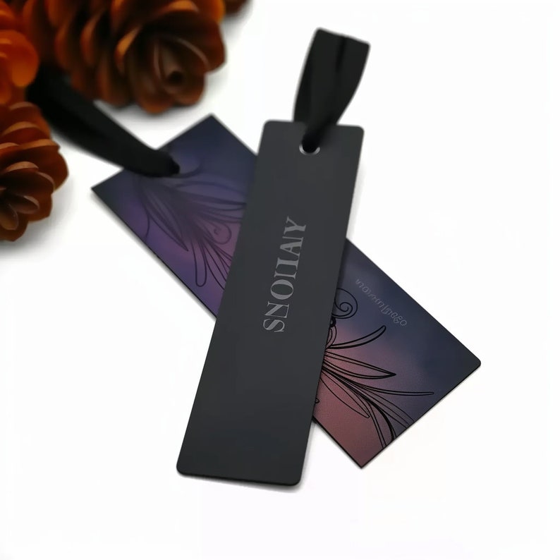 String Hand Tags Custom Hang Tags With Ribbon String, Clothing Swing Tag, Black Paper ...