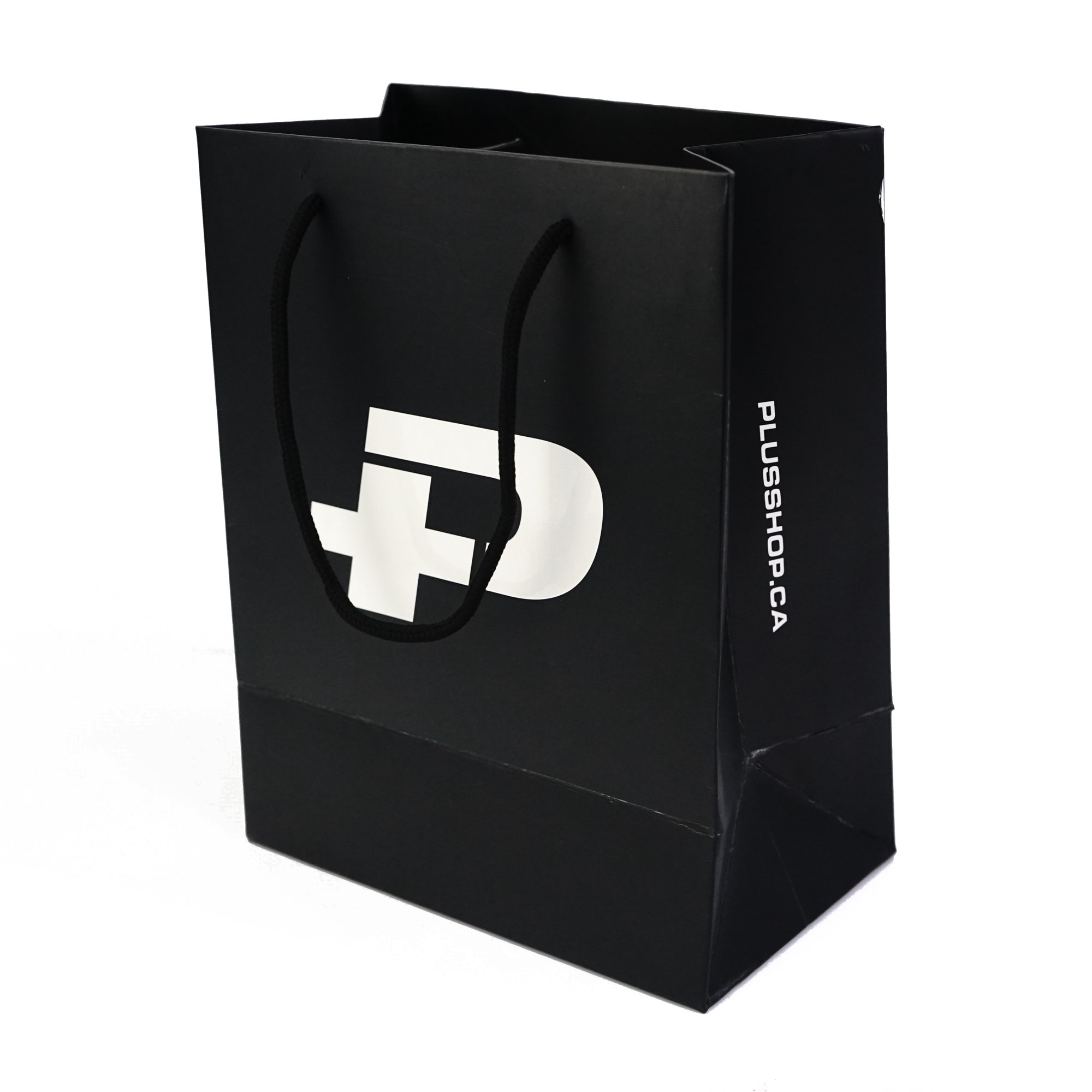 100pcs Custom Paper Bags Logo Print Bags Black Matte Paper Etsy