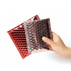 100 bolsas de burbujas de aire brillantes personalizadas, sobres de burbujas con logotipo impreso, sobres de polietileno autoadhesivos, sobres de envío para pestañas, bolsas de embalaje.