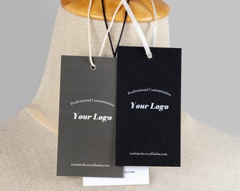 Eco Friendly Recycled Clothing Swing Hangtag Printed Paper Luxury Custom Hang Tag Minimalist Hang Tags Monogram Hang Tags Modern Hang Tags