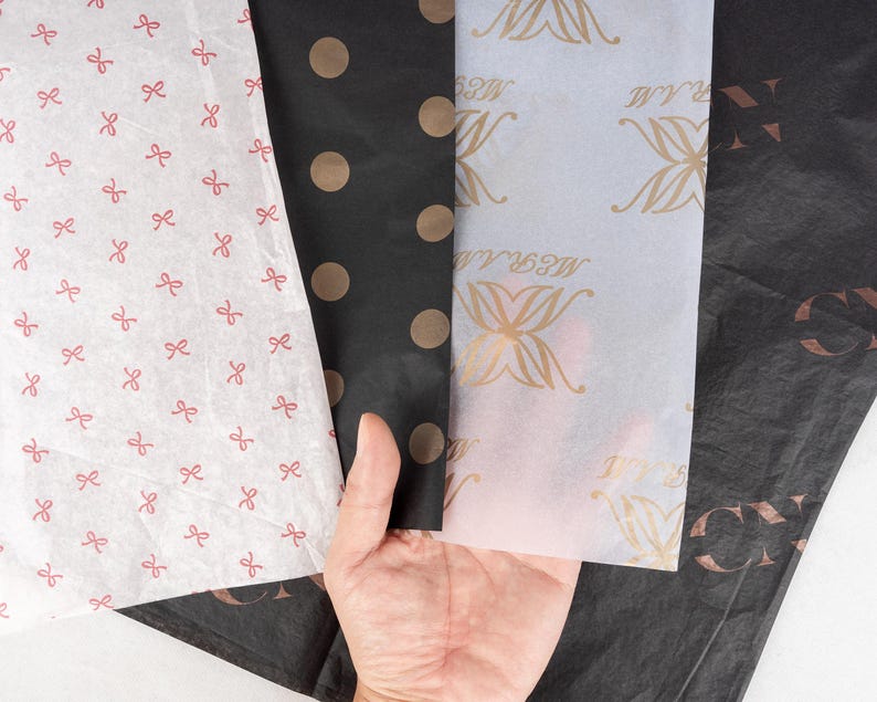 Tissue Wrap Pattern 100 Custom Wrapping Tissue Paper, Custom Printed Wrapping Paper, Custom ...