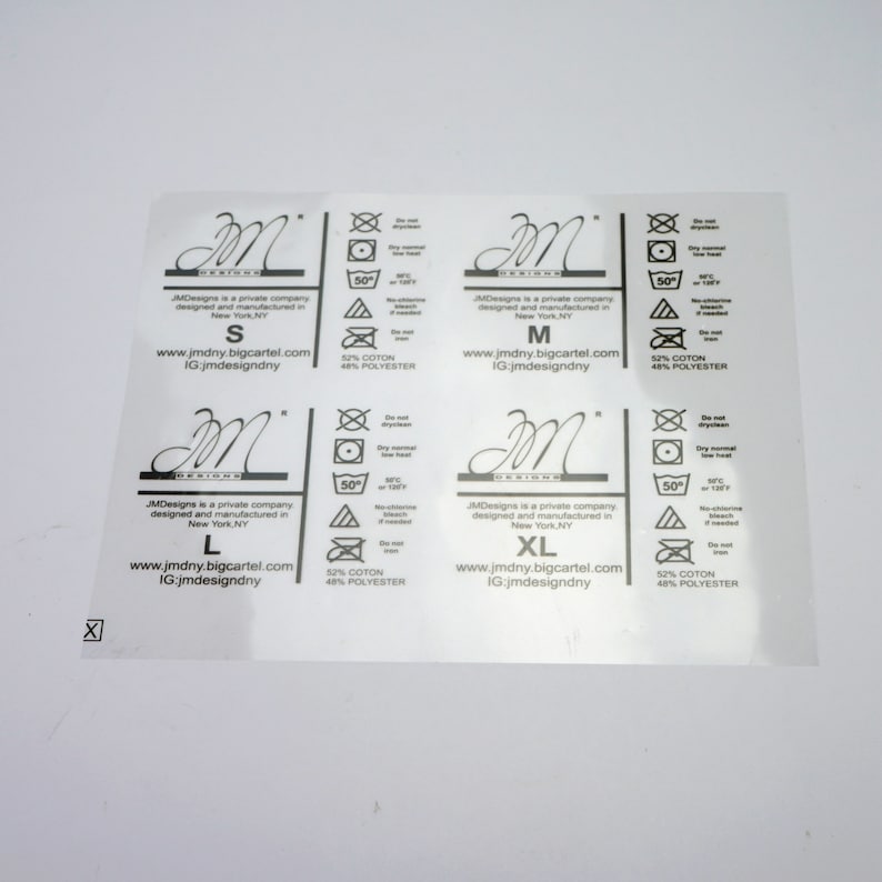 250pcs Custom Heat Press Labels for Clothing Custom Heat Seal Etsy Canada