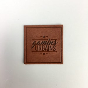 Remendo de nome personalizado em couro sintético, remendo de couro para passar a ferro, remendo de couro personalizado, remendo de couro gravado