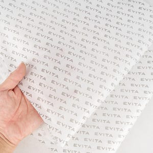 Personalised Gift Wrapping Paper, Packing Paper, Branded Packaging Your Logo Paper 112gsm, Small Business Tissue Paper Recyclable