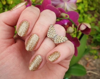 Goldissima | Gold Glitter Nail Wraps