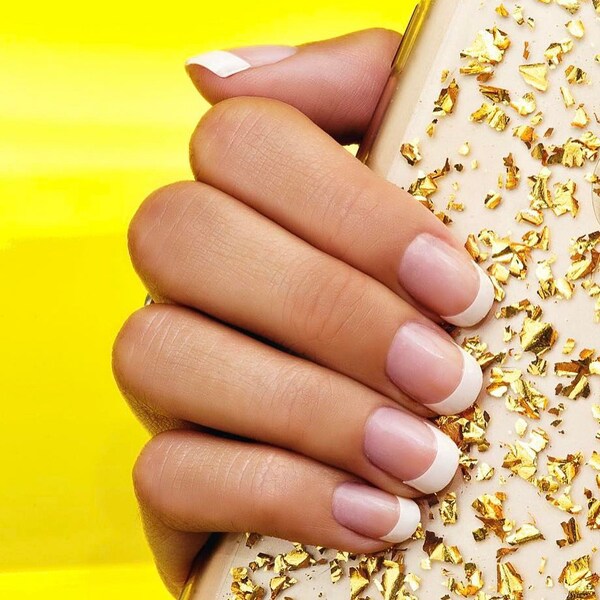 Bonjour (Transparent) | Weisse French Tip Nail Wraps