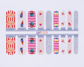 Sweet Pastel (Kids) | Pastel Ice Cream Design Nail Wraps