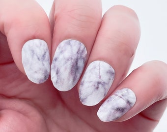 Marble City | White Marble Nail Wraps