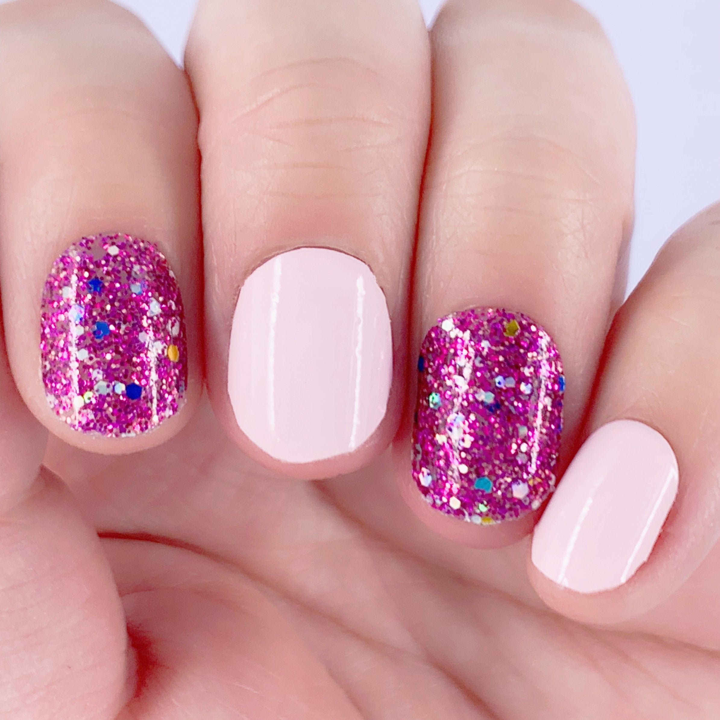 Spaced Out Baby Pink & Purple Glitter Nail Wraps - Etsy Spaced Out Baby Pink & Purple Glitter Nail Wraps - Etsy