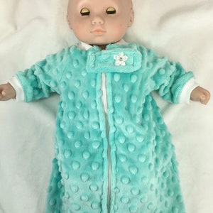 15 inch doll sleeper, sleeper sack, pajamas, made to fit like Bitty Baby clothes