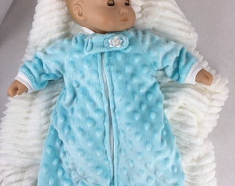 15 inch doll sleeper, sleeper sack, pajamas, made to fit like Bitty Baby clothes